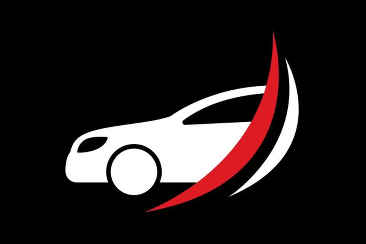 GMR Elite Auto logo — a white car outline with a red swoosh on black
